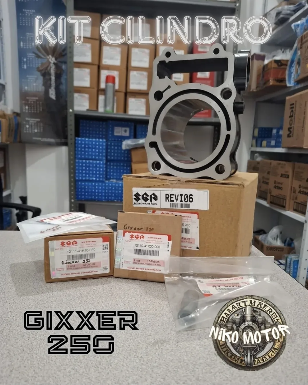 KIT CILINDRO DE SUZUKI GIXXER 250 / SF