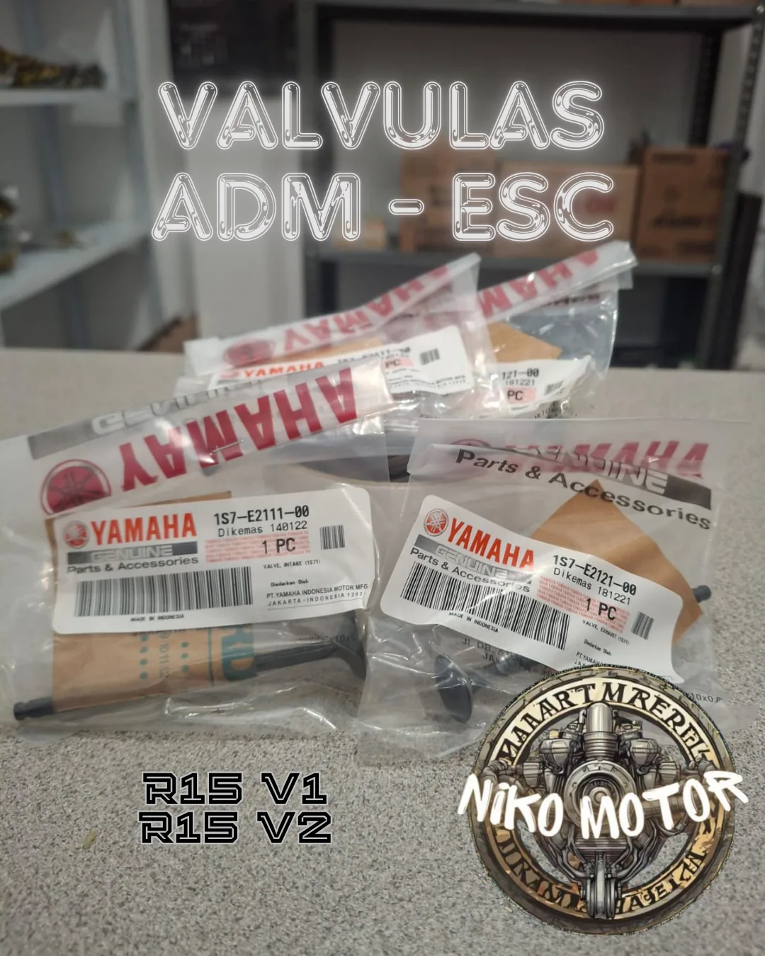 VALVULAS R15 V1 / R15 V2 (2 ESC - 2 ADM)